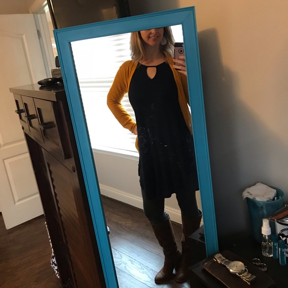 😍ALMOST GONE😍 Navy Blue Swing Dress - Picture 3 of 4